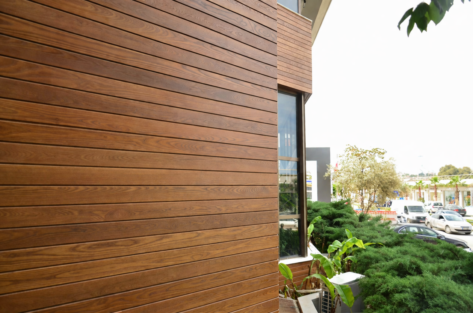 Thermo Ash exterior cladding on a modern residential building