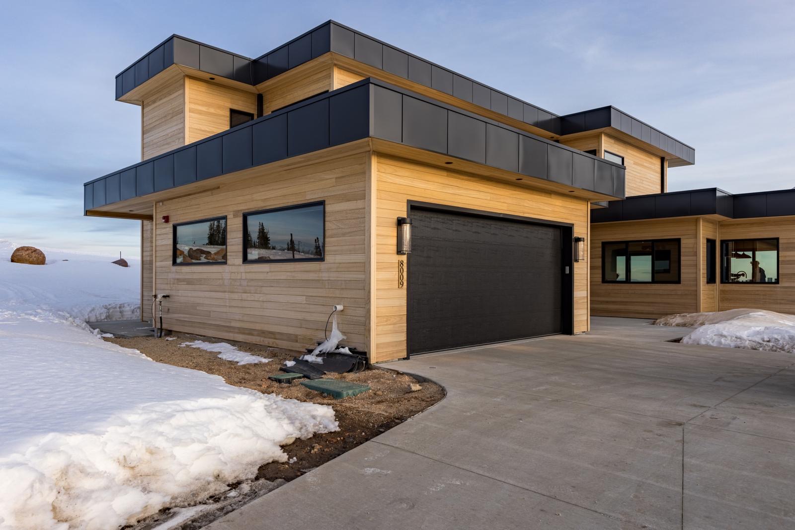 Thermo Ayous hardwood cladding on a modern exterior facade